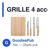 GRILLE 4 accessoires de barbecue - Miniature 3