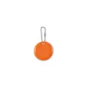 Variante orange fluo - Porte-clés rond réfléchissant personnalisable avec logo - GRIN