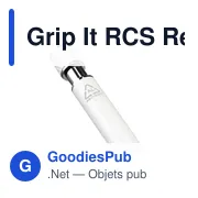 Stylo bille personnalisable Grip It RCS en aluminium recyclé avec logo - Miniature 4