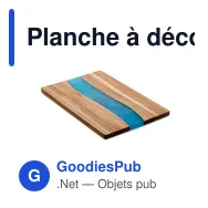 Planche à découper personnalisable en acacia avec logo - Miniature 2