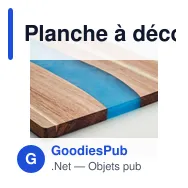 Planche à découper personnalisable en acacia avec logo - Miniature 4