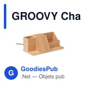 GROOVY Chargeur sans fil de bureau - Miniature 1