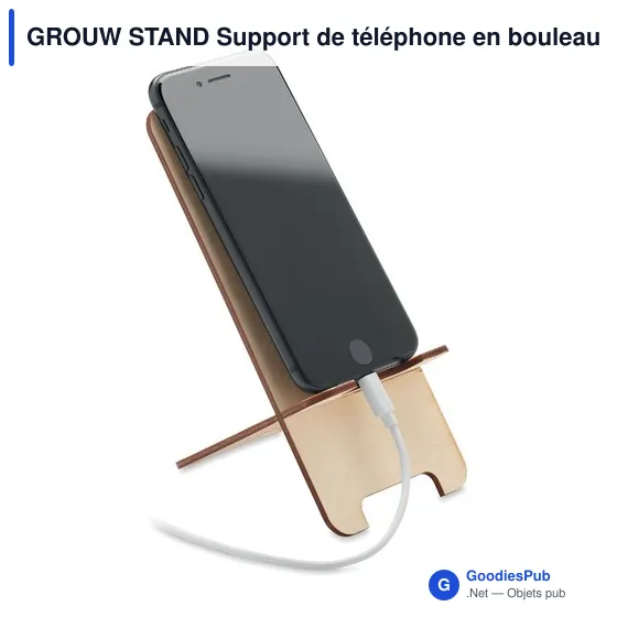 GROUW STAND Support de téléphone en pin - Image 3