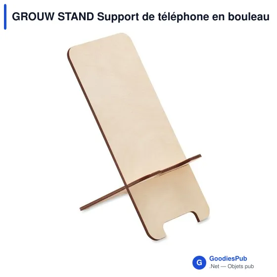 GROUW STAND Support de téléphone en pin - Image 4