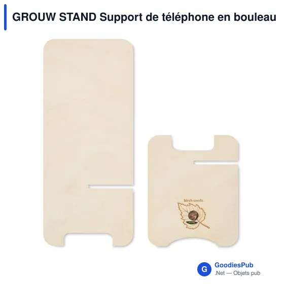 GROUW STAND Support de téléphone en pin - Image 5
