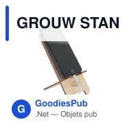 GROUW STAND Support de téléphone en pin - Miniature 6