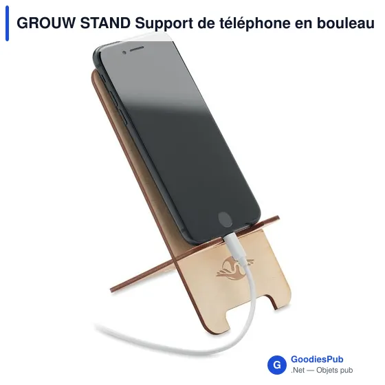 GROUW STAND Support de téléphone en pin - Image 6