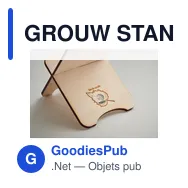 GROUW STAND Support de téléphone en pin - Miniature 7