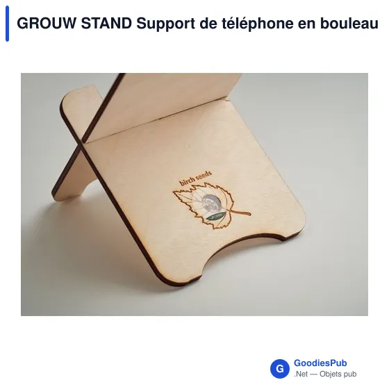 GROUW STAND Support de téléphone en pin - Image 7