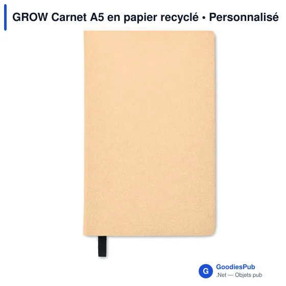 GROW Carnet A5 en papier recyclé - Image 2