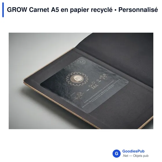 GROW Carnet A5 en papier recyclé - Image 3