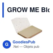 GROW ME Bloc notes couverture à planter - Miniature 1