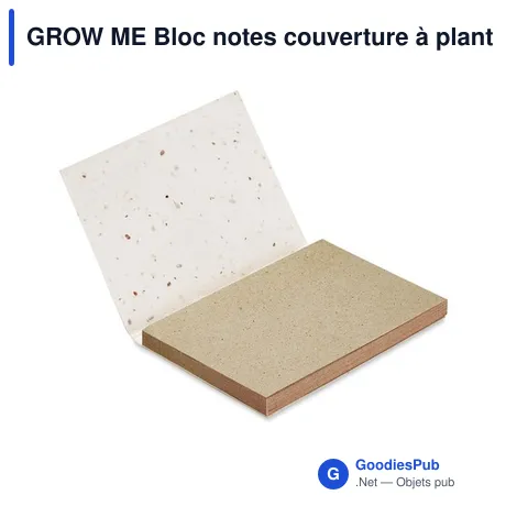 GROW ME Bloc notes couverture à planter