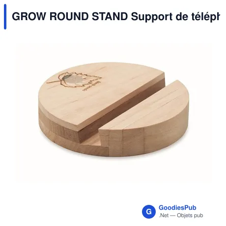 GROW ROUND STAND Support de téléphone en bouleau