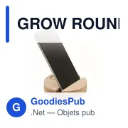 GROW ROUND STAND Support de téléphone en bouleau - Miniature 2