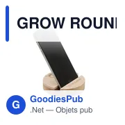 GROW ROUND STAND Support de téléphone en bouleau - Miniature 4