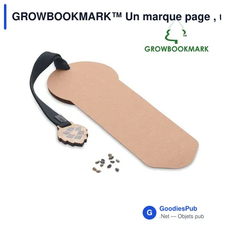 GROWBOOKMARK™ Un marque page , un pin