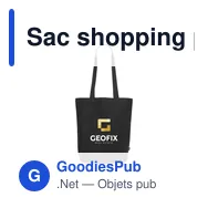 Sac shopping personnalisable en toile recyclée avec logo - GRS Recycled Canvas Bag - Miniature 1