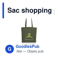 Sac shopping personnalisable en toile recyclée avec logo - GRS Recycled Canvas Bag - Miniature 2