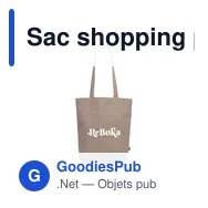Sac shopping personnalisable en toile recyclée avec logo - GRS Recycled Canvas Bag - Miniature 3