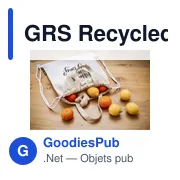 GRS Recycled Cotton PromoBag Plus (180 g/m²) sac à dos - Miniature 11