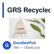 GRS Recycled Cotton PromoBag Plus (180 g/m²) sac à dos - Miniature 13
