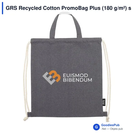 GRS Recycled Cotton PromoBag Plus (180 g/m²) sac à dos - Image 15