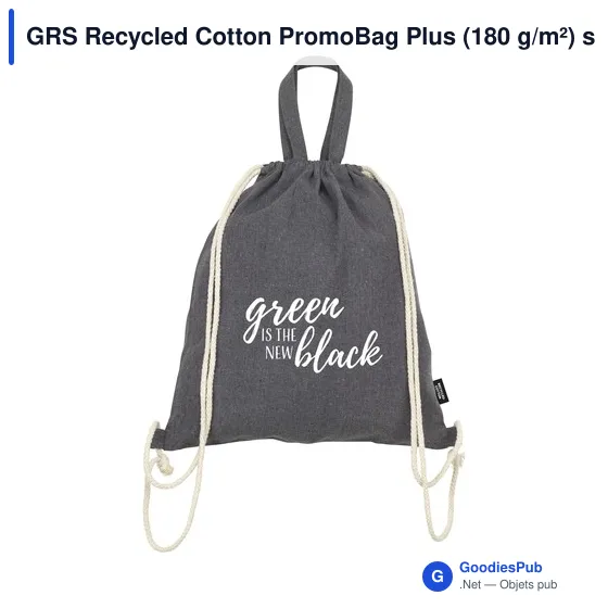 GRS Recycled Cotton PromoBag Plus (180 g/m²) sac à dos - Image 16