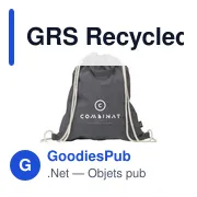 GRS Recycled Cotton PromoBag Plus (180 g/m²) sac à dos - Miniature 18