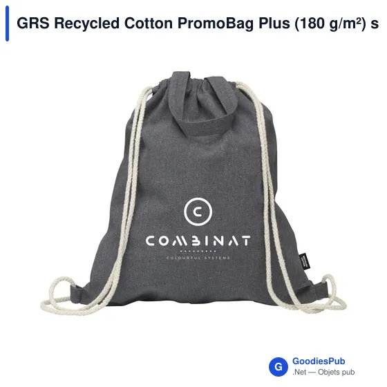 GRS Recycled Cotton PromoBag Plus (180 g/m²) sac à dos - Image 18