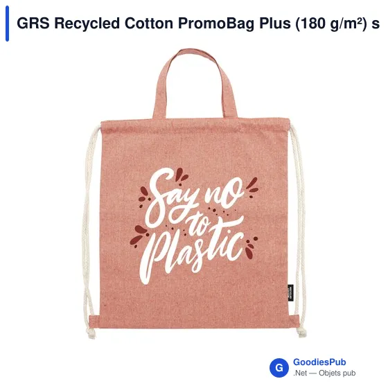 GRS Recycled Cotton PromoBag Plus (180 g/m²) sac à dos - Image 19