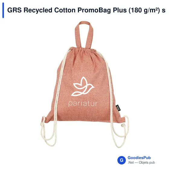 GRS Recycled Cotton PromoBag Plus (180 g/m²) sac à dos - Image 20