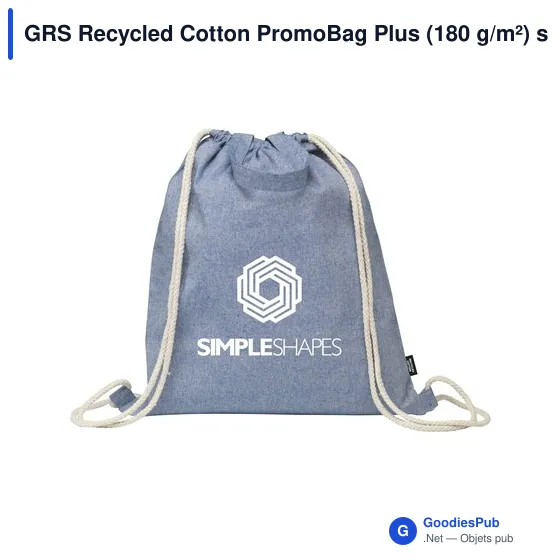 GRS Recycled Cotton PromoBag Plus (180 g/m²) sac à dos - Image 3