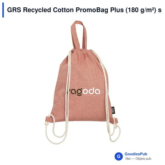 GRS Recycled Cotton PromoBag Plus (180 g/m²) sac à dos - Image 21
