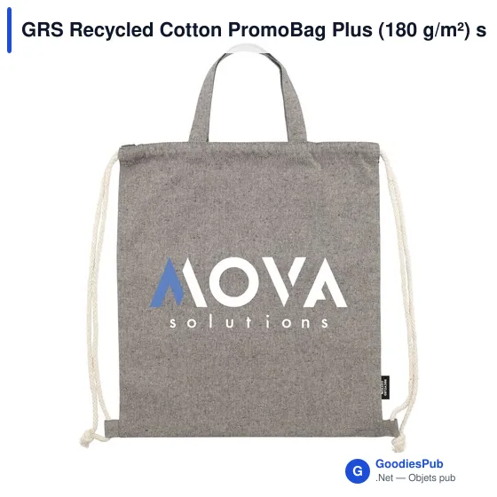 GRS Recycled Cotton PromoBag Plus (180 g/m²) sac à dos - Image 5