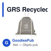 GRS Recycled Cotton PromoBag Plus (180 g/m²) sac à dos - Miniature 6
