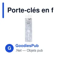 Porte-clés en feutre RPET personnalisable avec logo - Miniature 7