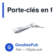 Porte-clés en feutre RPET personnalisable avec logo - Miniature 9