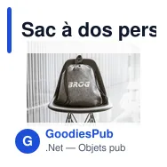 Sac à dos personnalisable GRS RPET Felt PromoBag Plus avec logo - Miniature 1