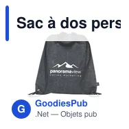 Sac à dos personnalisable GRS RPET Felt PromoBag Plus avec logo - Miniature 11