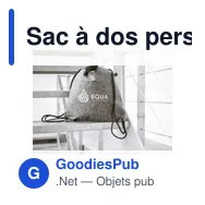 Sac à dos personnalisable GRS RPET Felt PromoBag Plus avec logo - Miniature 4