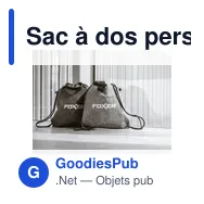 Sac à dos personnalisable GRS RPET Felt PromoBag Plus avec logo - Miniature 8