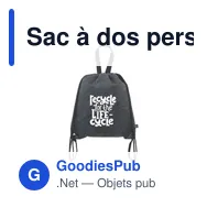 Sac à dos personnalisable GRS RPET Felt PromoBag Plus avec logo - Miniature 9