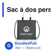 Sac à dos personnalisable GRS RPET Felt PromoBag Plus avec logo - Miniature 10