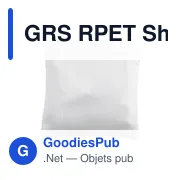 Sac de courses pliable personnalisable avec logo - GRS RPET Shopper - Miniature 1