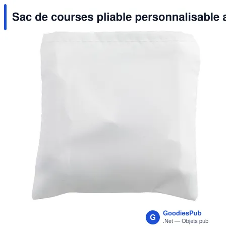 Sac de courses pliable personnalisable avec logo - GRS RPET Shopper