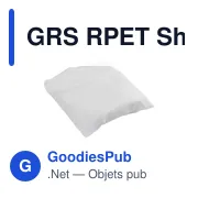 Sac de courses pliable personnalisable avec logo - GRS RPET Shopper - Miniature 2