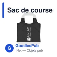 Sac de courses pliable personnalisable avec logo - GRS RPET Shopper - Miniature 11