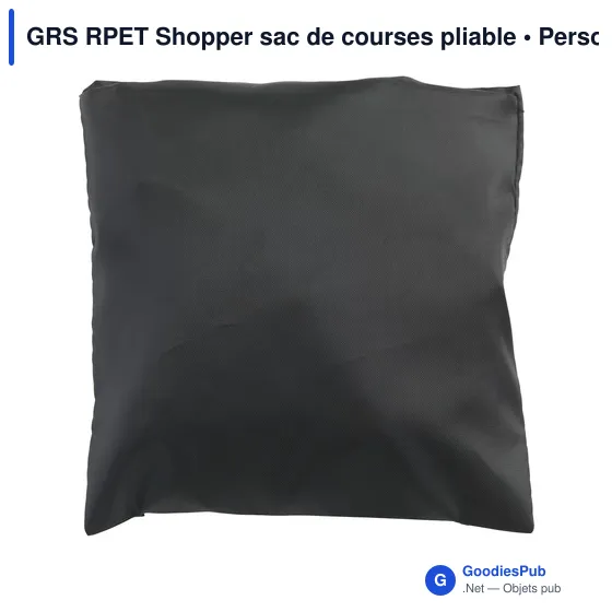 Sac de courses pliable personnalisable avec logo - GRS RPET Shopper - Image 8
