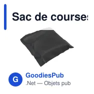 Sac de courses pliable personnalisable avec logo - GRS RPET Shopper - Miniature 9